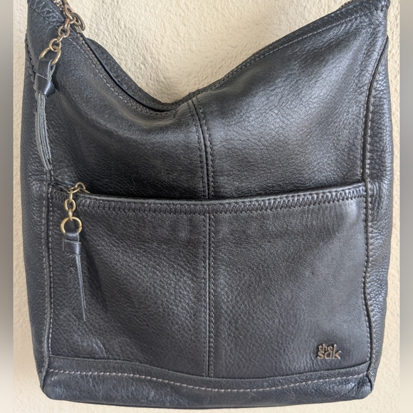 The Sak Black Pebbled Leather Shoulder Bag - Picture 5 of 11